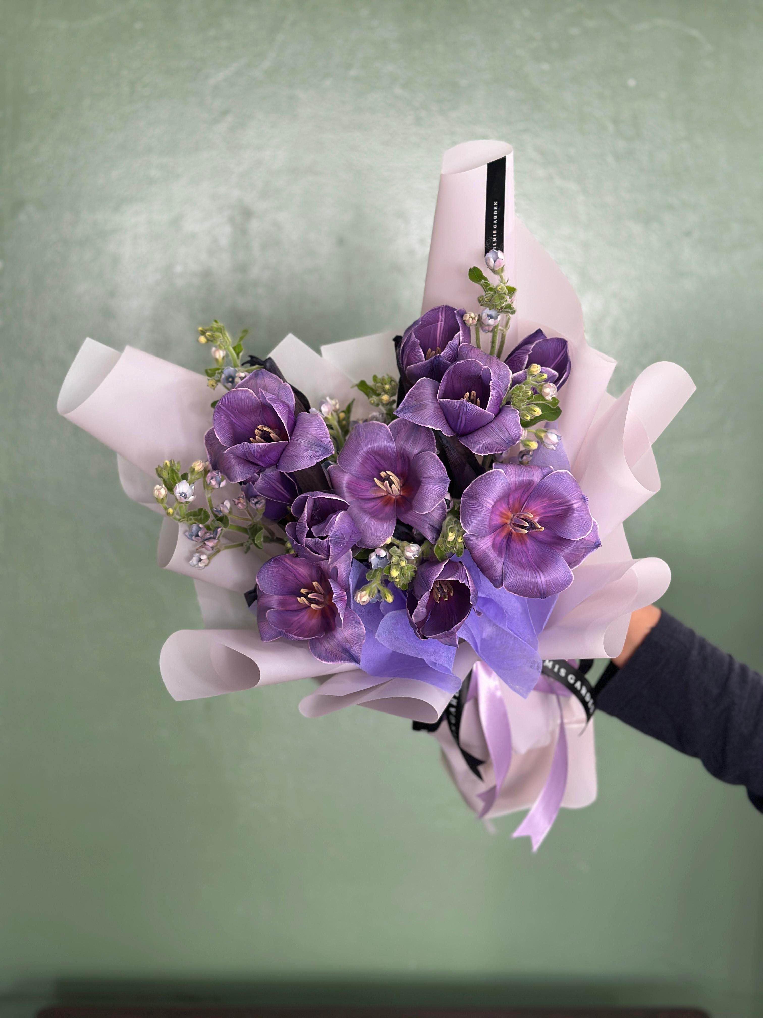 Violet Tulip Bouquet