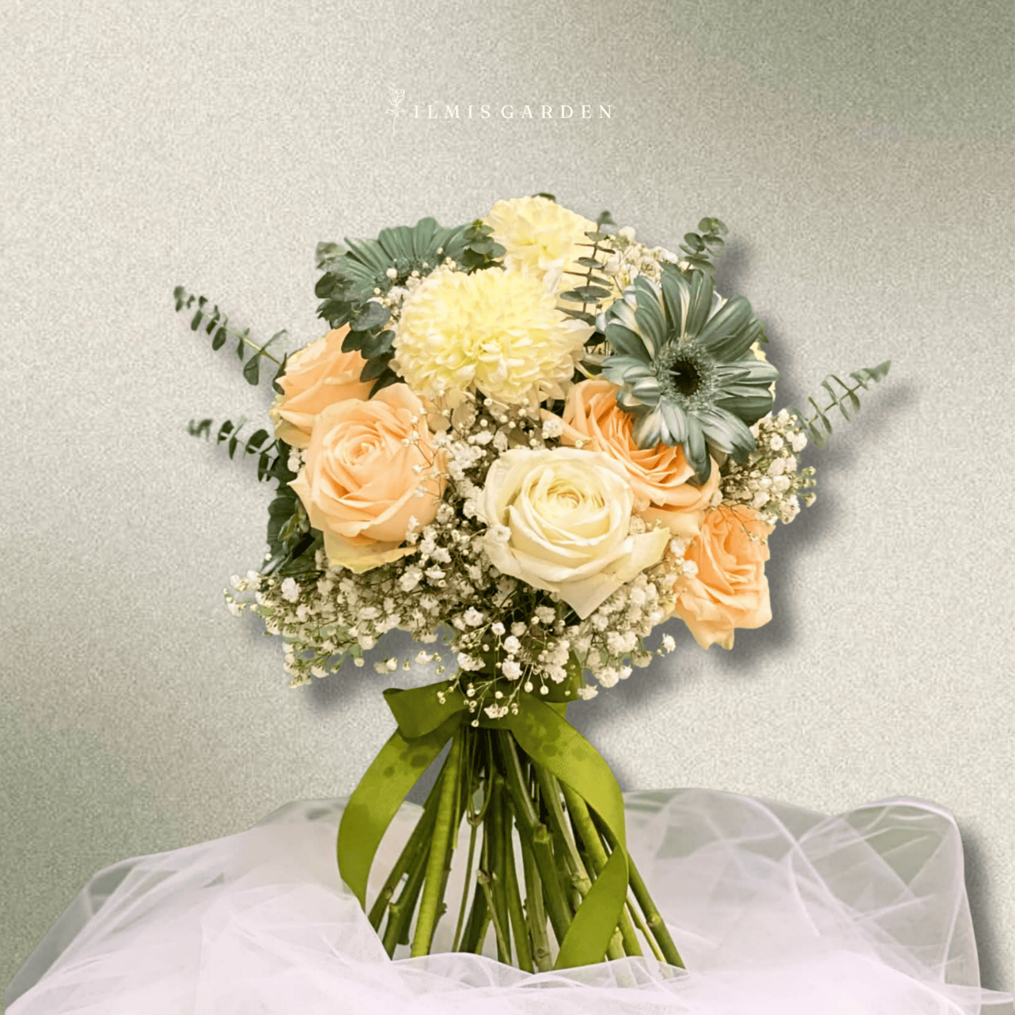 Peachy Wedding Bouquet